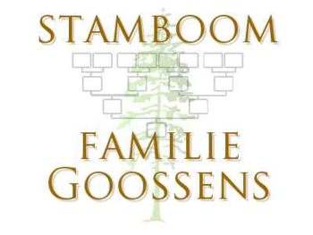 Plaatje stamboom Familie Goossens